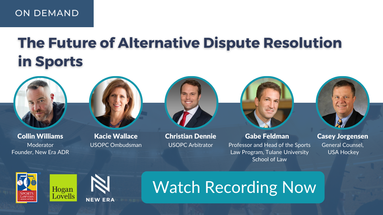 The Future of Alternative Dispute Resolution in Sports