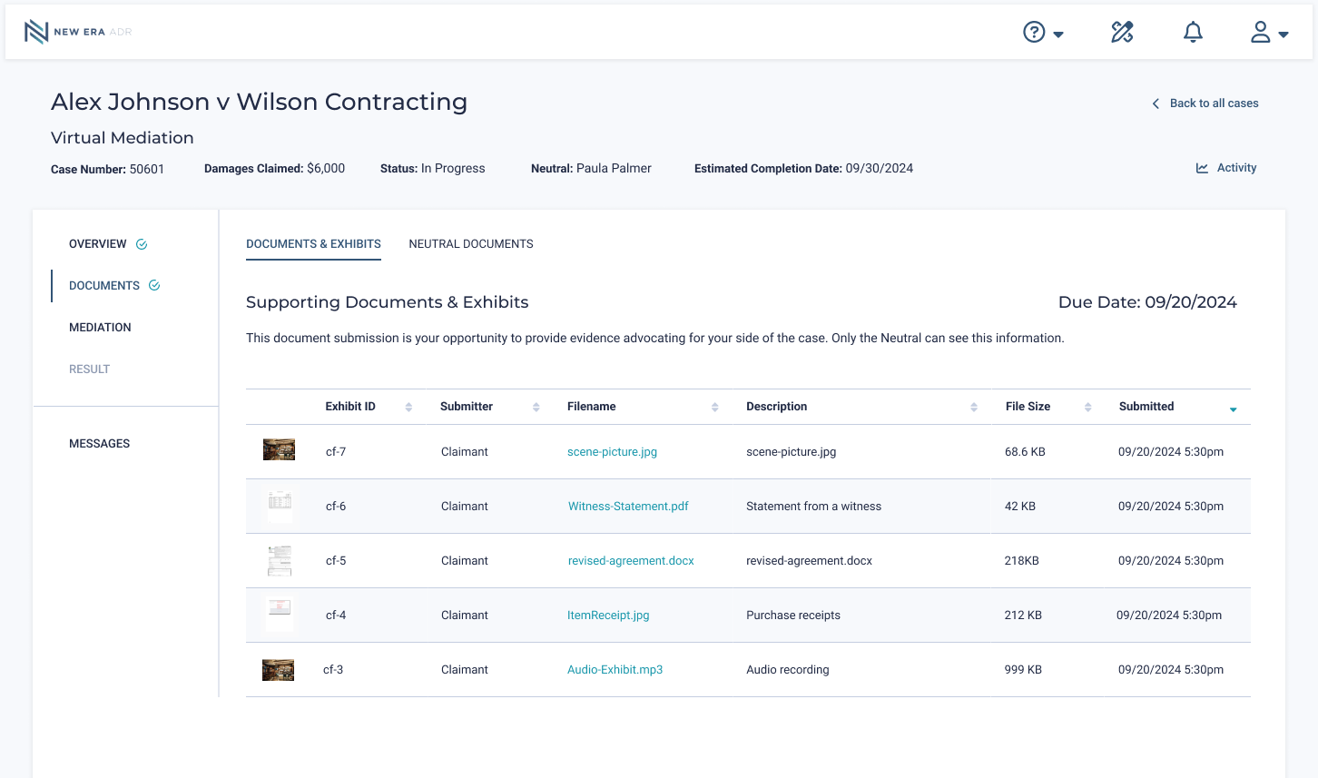 Documents Upload and store your documents directly on our secure server